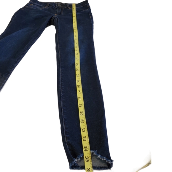 KUT FROM THE KLOTH | CONNIE ANKLE STEP HEM DARK WASH DENIM BLUE SKINNY JEANS 00 - Picture 16 of 17